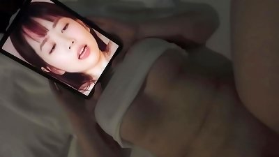 I saw a image of an AV actress and got horny, so I grabbed my girl roomie and nailed her moist until I came inside her (1)