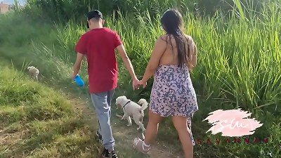 pregnant chick has bang-out with neighbor on stairs of house where they live - Savannah Watson