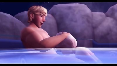 Frozen Betrayal 2 - Elsa And Kristoff Public lovemaking In The insatiable - three dimensional manga porn