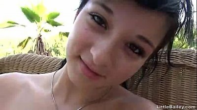 red-hot black-haired sweetie fingers Her vagina stiff