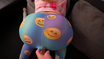 Caught stroking Step sis With hefty donk