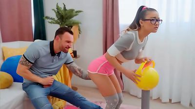 playing with my little chinese StepSister's arse and wooly twat while She plays videogames - MOFOS21