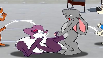 animation Bunnicula and Fifi La Fume in Beach Voyeurz