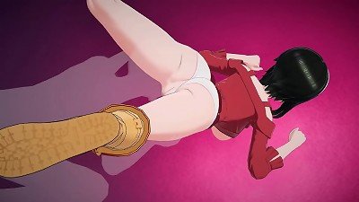 He works on Yor Forger's slit until her orgasm