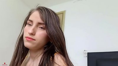 my shy stepsister invites me to paint our pounds so I can poke her firm and spunk in her slit