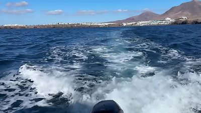 Risky public lovemaking in warm stepmom on a boat