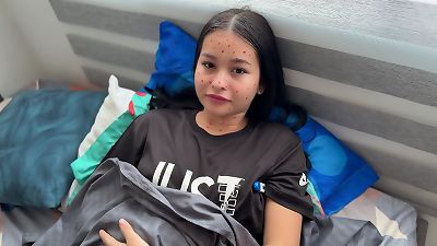 My whorish stepsister ds to be sick and looks for an pretext for me to plow her and cure her with my huge cock.