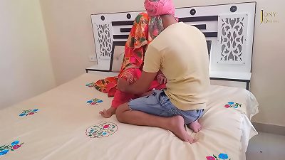 first Night With newly Married Indian magnificent lady by young boy