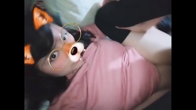 cute plowed with her legs stretch