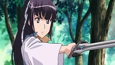 Under the samurai's kimono lies the lush body of a stellar girl