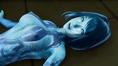 Halo - Cortana gets creampied - 3-dimensional pornography