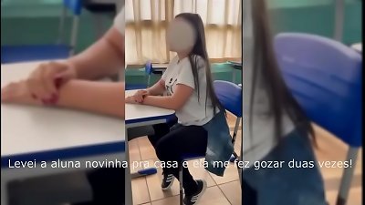 My schoolteacher took me to his house and I made him jizz twice