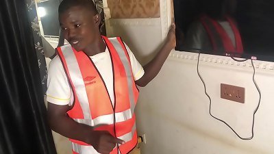 CONSTRUCTION workers team UP TO pound A cuckold building wifey