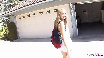 Pickup for nail - cute college woman Renae Morgan get ample chisel inside