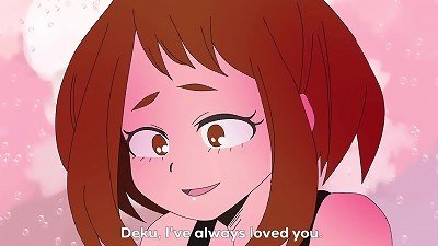 Uraraka is plumbed by Midoriya after she proclaims her love for him