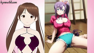 attempt Not To cum compete To manga porn Waifus (Rule 34, hentai VTuber)