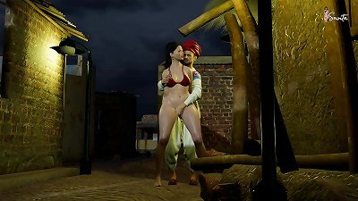 Village headman fucks Savita Bhabhi's cock-squeezing beaver in a public sphere - Savita Bhabhi's business Deal