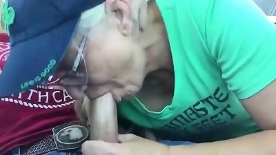 steamy senior milf deepthroats Her best Friend's yam-sized Cock!