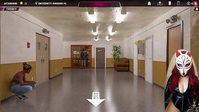 Steps of depravity # 14 - insane schoolgirl wanks in the classroom