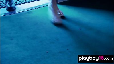 Hungarian mommy dominatrix Erzsebet presents smacking a hefty titted sandy-haired