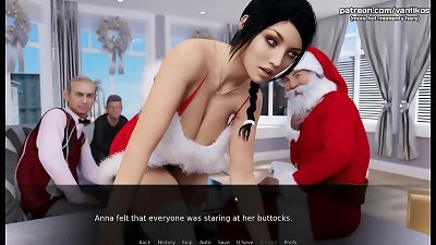 Anna exciting Affection[Christmas Gift] | scorching teen school college girl with a handsome big ass and immense titties pounds at Christmas with couple senior man educators for finer grades | My sexiest gameplay moments