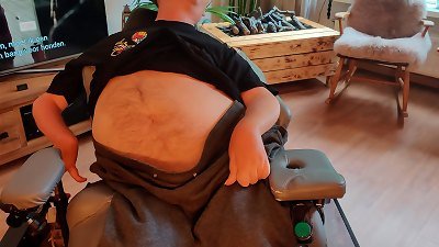 Handicapped guy in wheelchair gets a suck off by his friendly neighbor milf