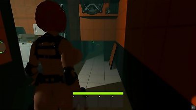 Haydee II [PornPlay manga porn game] Ep.1 bare red-haired android woman strolling in the maze