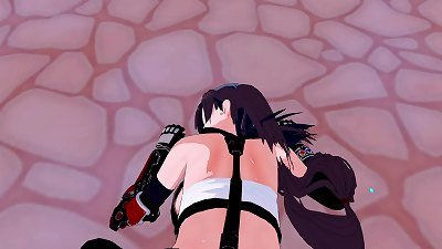 Tifa thick mounds stud pov anime cartoon 3 dimensional Game koikatsu