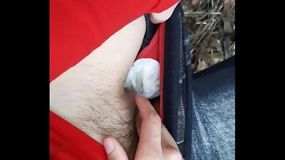 My girlfriend and I peeping on passers-by in the park and wank - lezzy Illusion chicks