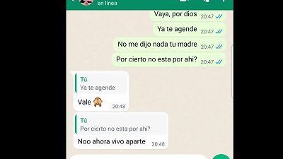 I want you to nail again, she won't find out