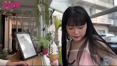 thin chinese bi-atch school lady with small knockers cheating with fat prick in the hostel