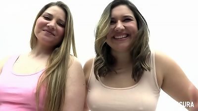 PutaLocura - The giant culos Ana Bad and Aria poking and swallowing cum in a creampie gangbang