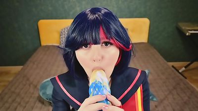 Ryuko Matoi was fucked by naked instructor in all holes until anal invasion creampie - pov cosplay hentai Spooky Boogie