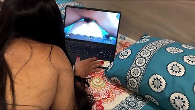 big-butted mother stepmother squashes out all my milk with her hip movements