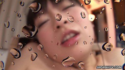 Nazomi Hazuki getting her greasy beaver poked point of view