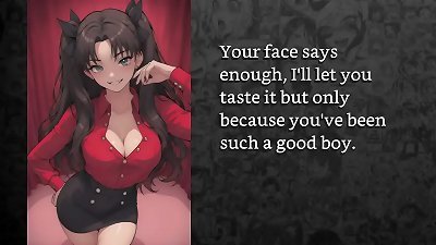 [FayGrey] [Rin Tohsaka turns you into her submissive girlfriend and trains you how to handle cocks] (Femdom Joi Cei purity Sissification Crossdressing indignity Degradation anal Oral Photography)
