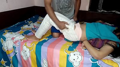 Step sister got pummeled by real bro in the absence of family members