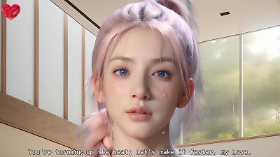 chinese moist Waifu spunk All Over Her jiggling titties pov - Uncensored Hyper-Realistic anime porn Joi, With Auto Sounds, AI [SUB'S movie (Free)]