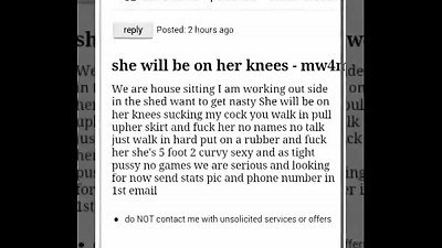 my fuckslut wife on Craigslist 636cams.com