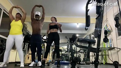 2 naughty schoolgirls and a horny horny coach to push the hard-on on them