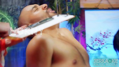 JERKAOKE Vanessa Vega trains her ninja college girls in the way of rod