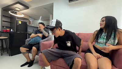 I bet my wife's booty with my best buddy and I end up losing and he plows her nicer than me and she likes it.