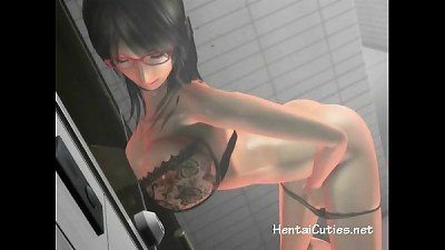 hentai teenage in stellar lingerie jerking