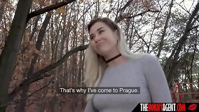 a public deep throat and sex for a blonde nasty girl