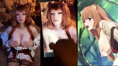 super-steamy honey Melamori Raphtalia cosplay spunk tribute