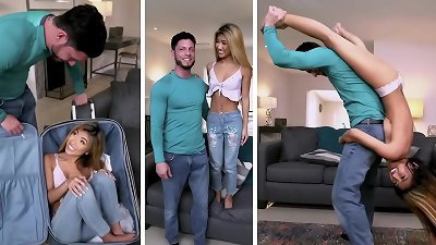 petite asian teenage Clara Trinity tossed Around Like A ragdoll & torn up By Tyler Steel