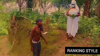 curvaceous got fuck while picking some leaf's