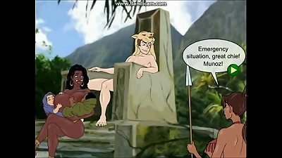 Amazon Island trio Meet and fuck