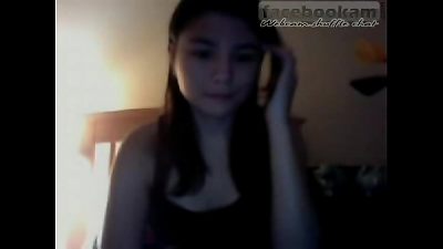 teenage is shy on her first cyber