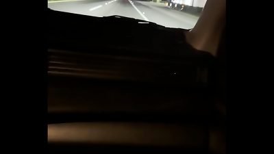 I get sucked off by a stranger who takes me on the road.